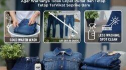 Cara Merawat Pakaian Berbahan Denim agar Warnanya Tidak Cepat Pudar dan Tetap Terlihat Seperti Baru