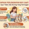 Tips Menyiapkan Perlengkapan Bayi Saat Bepergian Agar Tidak Ada Barang Yang Tertinggal