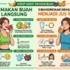 Manfaat Makan Buah Secara Langsung Dibandingkan Dengan Membuatnya Menjadi Jus Yang Manis